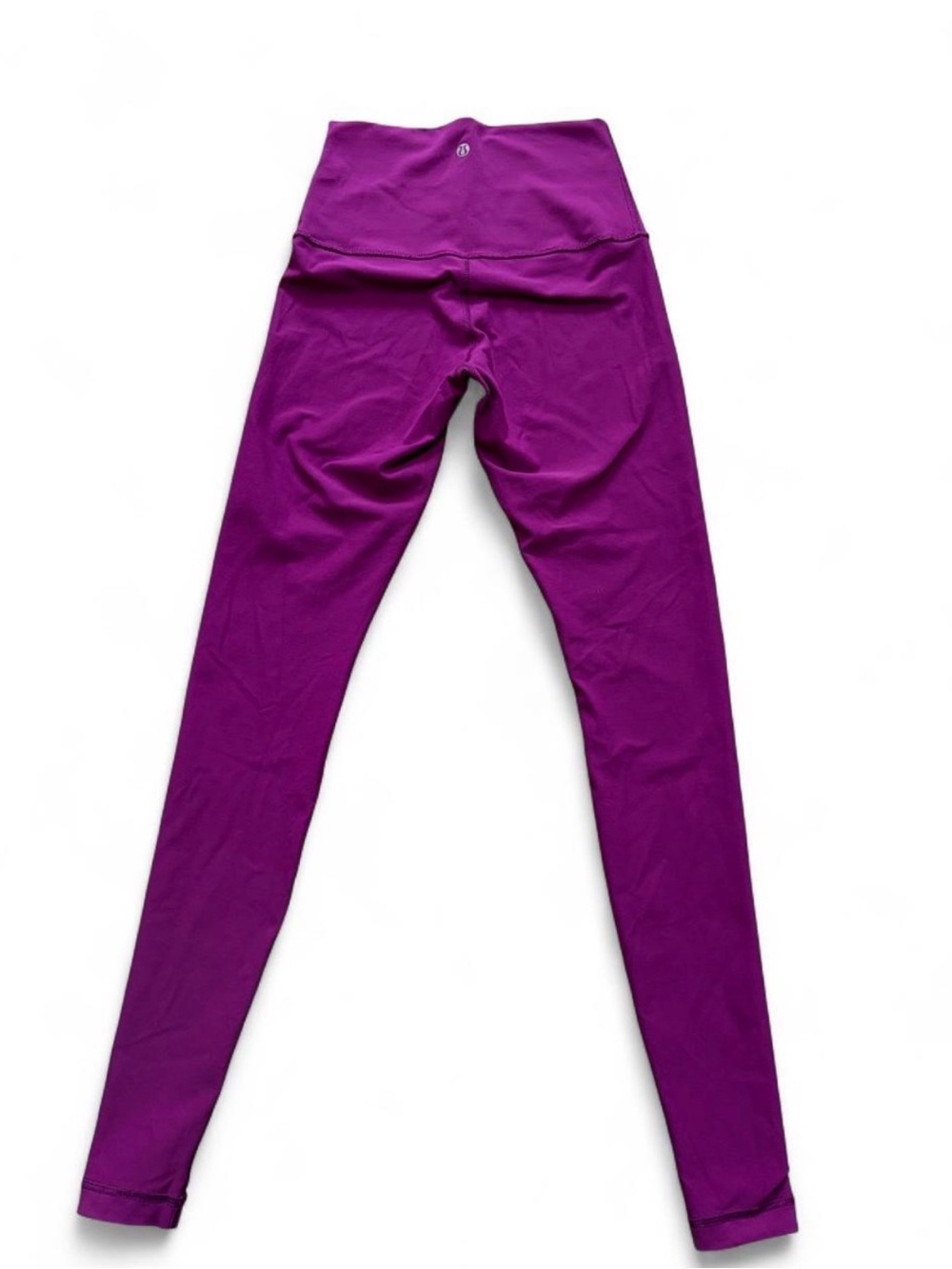 Lululemon Roll Down Fold Over Leggings Purple Magenta Full Length size 2